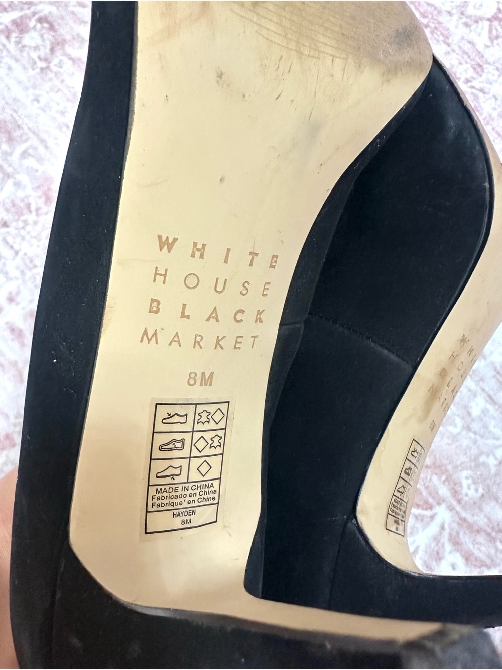 White House Black Market 🖤 Suede “Hayden” Pointed Heels - Picture 5 of 7
